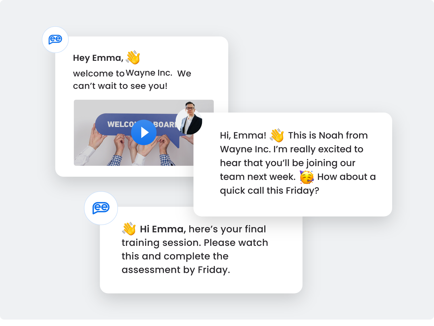 Quicker assimilation of employees in the new workplace
